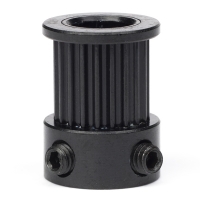 123-3D GT2 Pulley högupplöst | 9mm rem | 20 tänder | 8mm axel | Svart DME00106