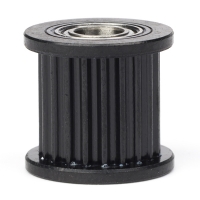 123-3D GT2 Pulley högupplöst | med lager | 9mm rem | 5mm skaft | svart DME00089