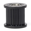 123-3D GT2 Pulley högupplöst | med lager | 9mm rem | 5mm skaft | svart