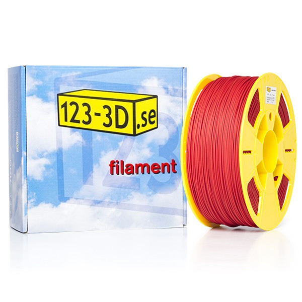 123-3D HIPS filament | Röd | 1,75mm | 1kg  DFH11004 - 1