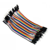 123-3D Jumoer kablar med dupont-kontakt hane till hane | 40st | 30cm DDK00056 - 1
