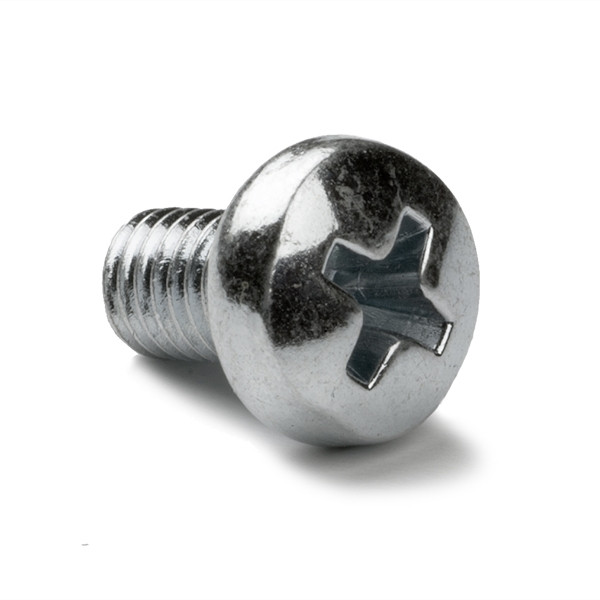 123-3D Metallskruv med sfäriskt huvud galvaniserat | M4 x 8mm | 50st  DBM00019 - 1