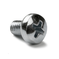 123-3D Metallskruv med sfäriskt huvud galvaniserat | M4 x 8mm | 50st  DBM00019