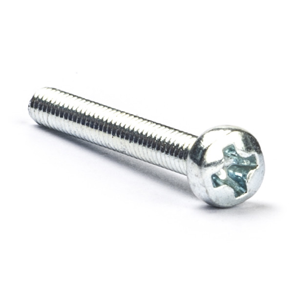 123-3D Metallskruv sfäriskt huvud galvaniserat | M2 x 16mm | 50st  DBM00197 - 1