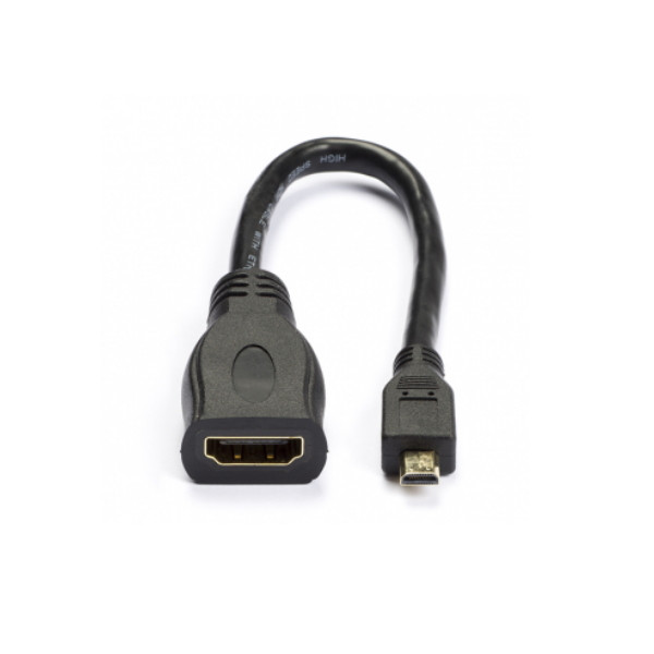123-3D Micro HDMI till HDMI adapterkabel | 20cm  DAR00173 - 1