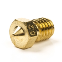 123-3D Nozzle | Mässing | M6 kompatibel | 1,75mm filament | 0,20mm  DMK00013