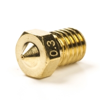 123-3D Nozzle | Mässing | M6 kompatibel | 1,75mm filament | 0,30mm DMK00014