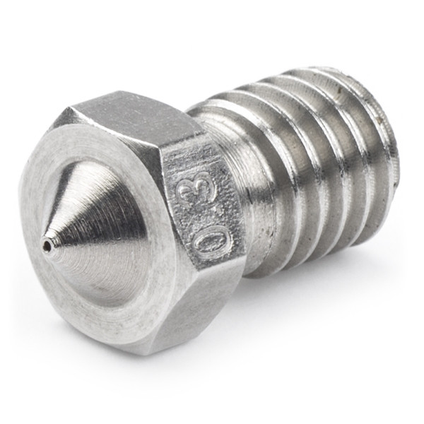 123-3D Nozzle | Rostfritt stål | M6 kompatibel | 1,75mm filament | 0,30mm  DMK00022 - 1