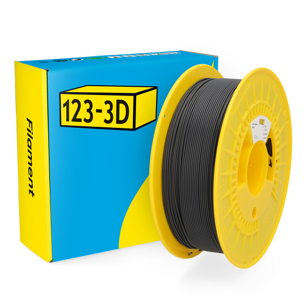 123-3D PETG Filament | Svart | 1,75mm | 1kg | Matt DHM00249 - 1
