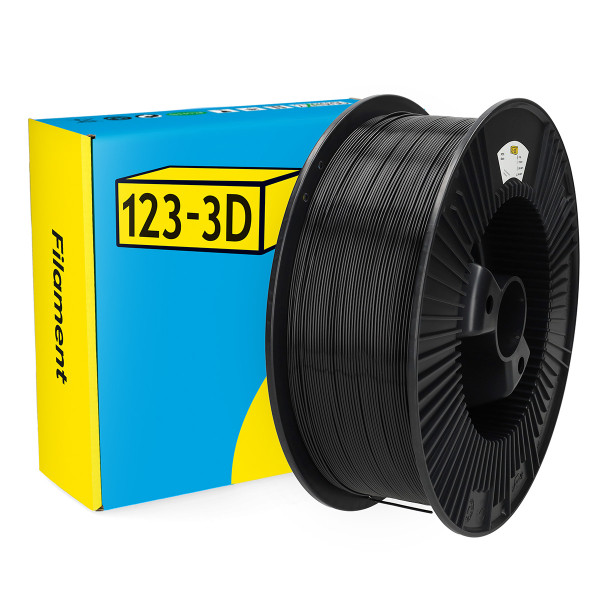 123-3D PETG Filament | Svart | 1,75mm | 2,3kg DHM00190 - 1