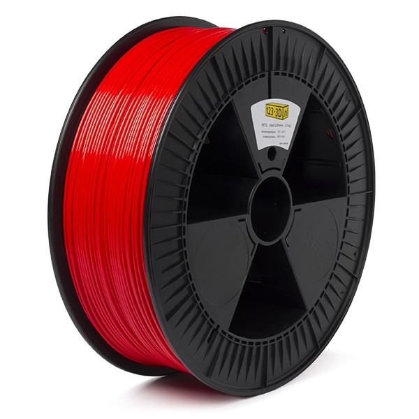 123-3D PETG filament | Röd | 2,85mm | 2,3kg DFE11029 - 1