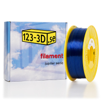 123-3D PETG filament | Transparent Blå | 1,75mm | 1kg  DFP01177