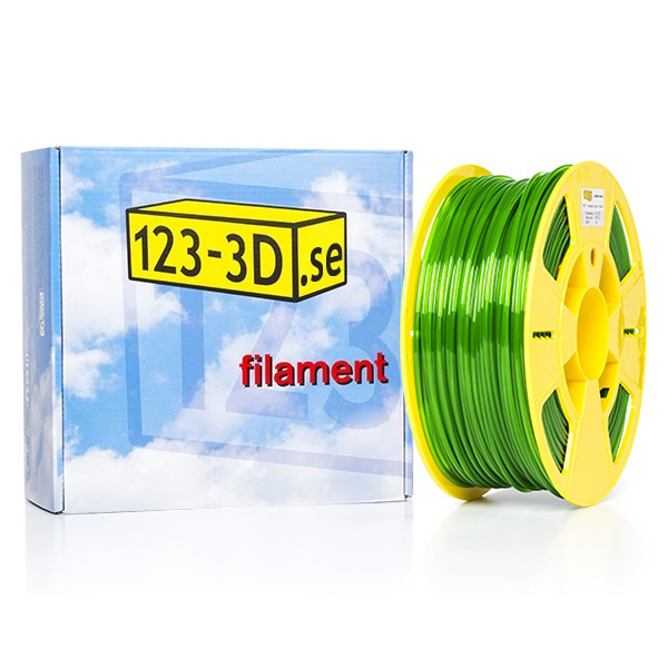 123-3D PETG filament | Transparent Grön | 2,85mm | 1kg DFE11021 - 1