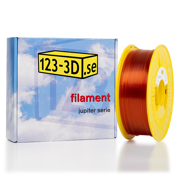 123-3D PETG filament | Transparent Orange | 1,75mm | 1 kg DFP01115 - 1