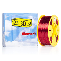 123-3D PETG filament | Transparent Röd | 1,75mm | 1kg DFE02002c DFE02015c DFE02033c DFE11008