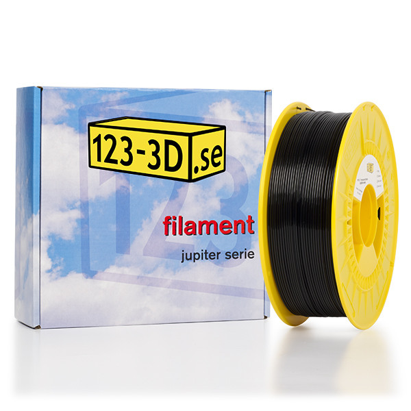 123-3D PETG filament | Transparent Svart | 1,75mm | 1kg DFP01181 - 1