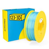 123-3D PLA Filament | Aquamarine | 1,75mm | 1kg | Satin Rainbow  DHM00117