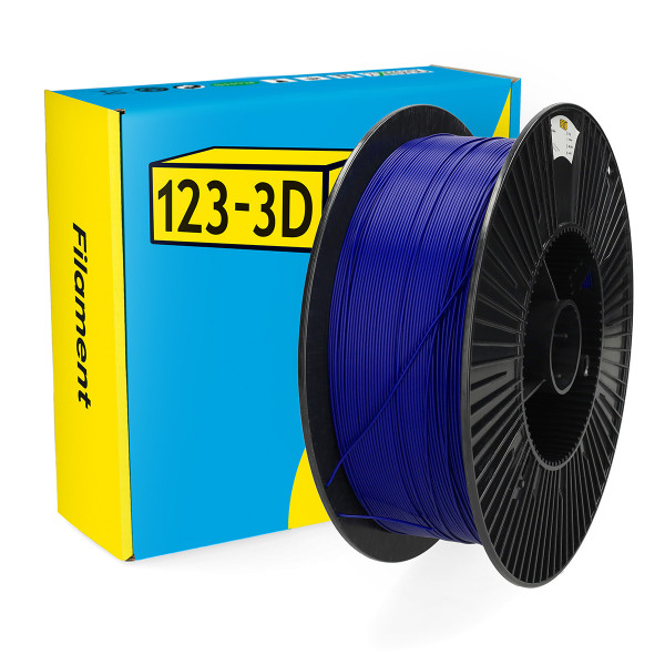 123-3D PLA Filament | Mörkblå | 1,75mm | 3kg DHM00187 - 1