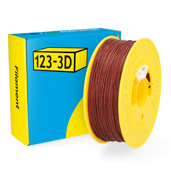 123-3D PLA Filament | Röd | 1,75mm | 1kg | Glitter  DHM00061 - 1