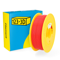 123-3D PLA Filament | Röd | 1,75mm | 1kg | High Speed  DHM00041