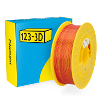 123-3D PLA Filament | Röd - Gul | 1,75mm | 1kg | Chameleon  DHM00257