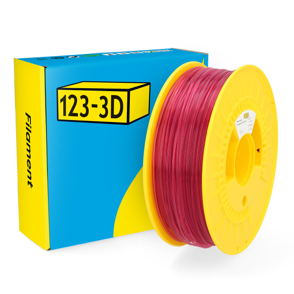 123-3D PLA Filament | Rosa | 1,75mm | 1kg | Transparent  DHM00081 - 1