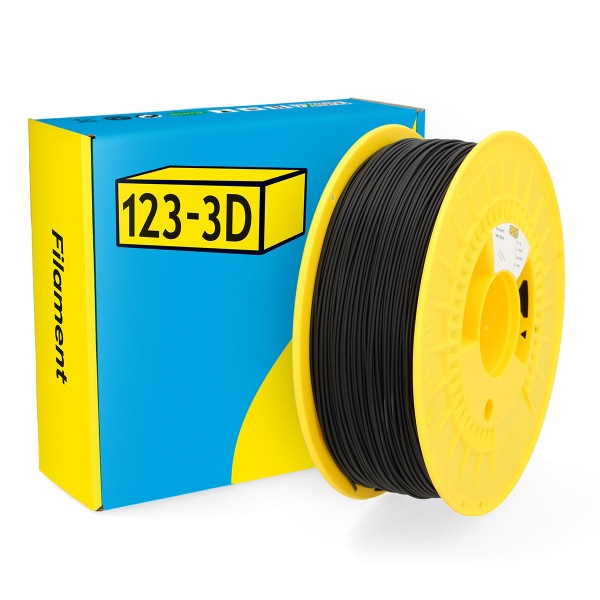 123-3D PLA Filament | Svart | 1,75mm | 1kg | Matt DHM00102 - 1