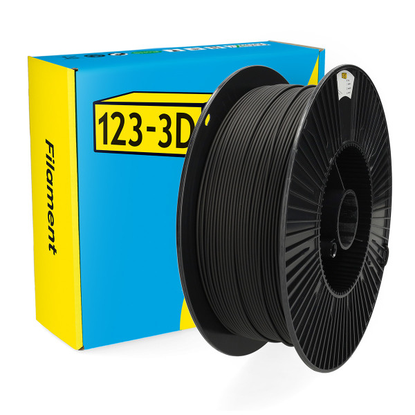 123-3D PLA Filament | Svart | 2,85mm | 3kg DHM00186 - 1