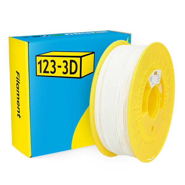 123-3D PLA Filament | Vit | 1,75mm | 1kg | Light Weight DHM00090 - 1