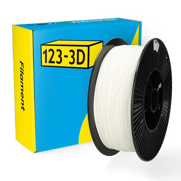 123-3D PLA Filament | Vit | 1,75mm | 3kg  DHM00181 - 1