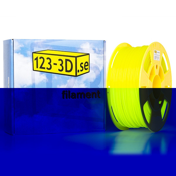 123-3D PLA filament | Fluorescerande Gul | 2,85mm | 1kg DFP02035c DFP11050 - 1