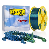 123-3D PLA filament | Grön - Blå | 1,75mm | 1kg | Kameleon  DFP11066