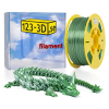 123-3D PLA filament | Grön - Vit | 1,75mm | 1kg | Kameleon