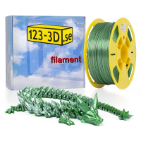 123-3D PLA filament | Grön - Vit | 1,75mm | 1kg | Kameleon  DFP11071