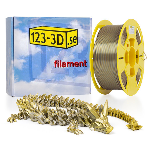 123-3D PLA filament | Guld - Silver | 1,75mm | 1kg | Kameleon  DFP11069 - 1