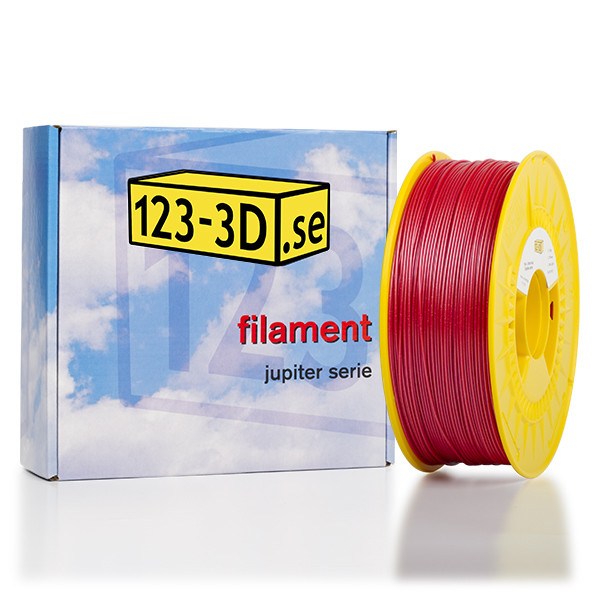 123-3D PLA filament | Röd | 1,75mm | 1,1kg | Glitter  DFP01130 - 1