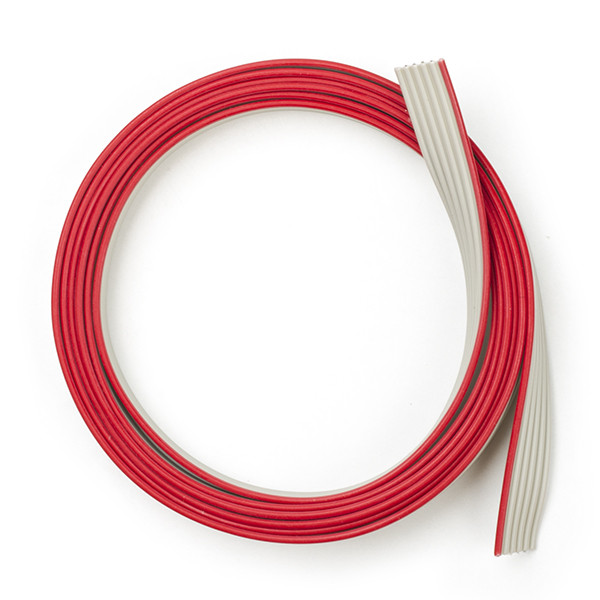 123-3D Platt kabel 6 ledare | 100cm | Grå  DDK00096 - 1
