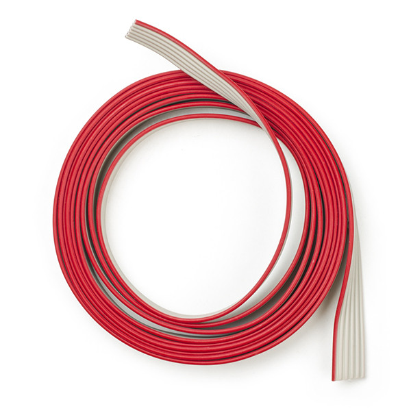123-3D Platt kabel 6 ledare | 150cm | Grå  DDK00097 - 1
