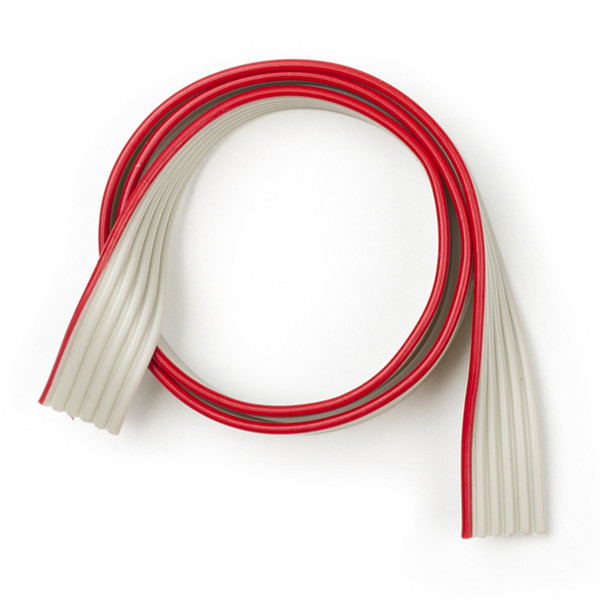 123-3D Platt kabel 6 ledare | 25cm | Grå  DDK00094 - 1