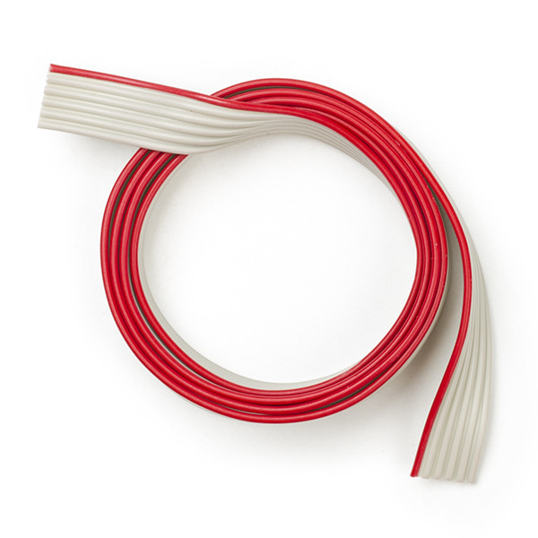 123-3D Platt kabel 6 ledare | 50cm | Grå  DDK00095 - 1
