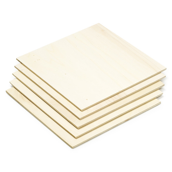 123-3D Poppelträplattor | 200x200x4mm | 5st DAR00722 - 1
