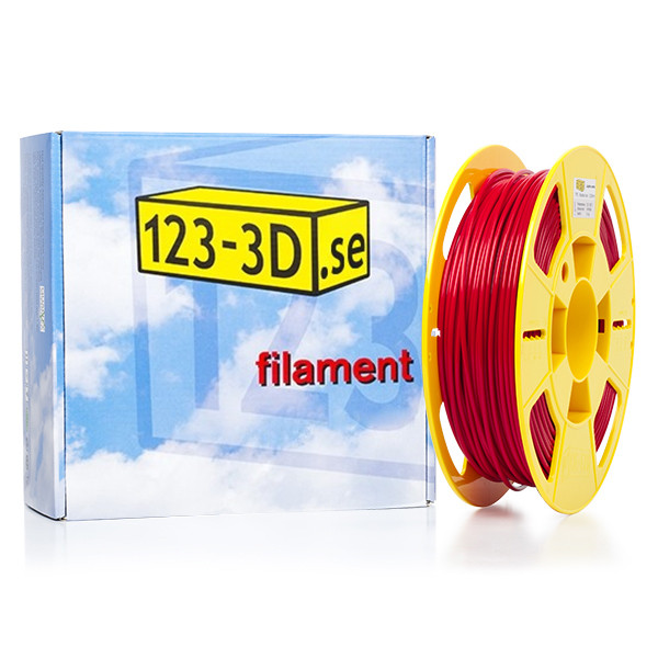 123-3D TPE flexibel filament | Röd | 2,85mm | 0,5kg  DFF08008 - 1