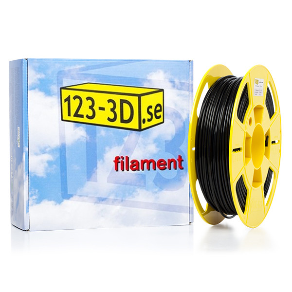 123-3D TPE flexibel filament | Svart | 2,85mm | 0,5kg  DFF08006 - 1