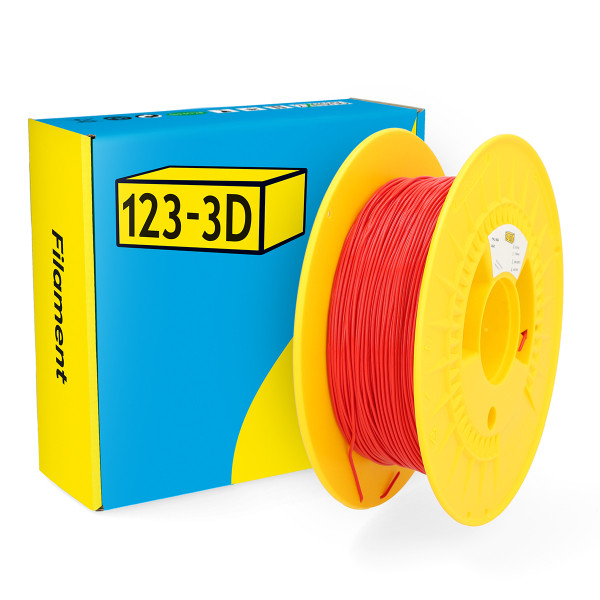 123-3D TPU 98A Filament | Röd | 1,75mm | 0,5kg DHM00165 - 1