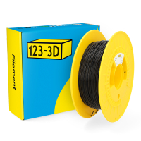 123-3D TPU 98A Filament | Svart | 1,75mm | 0,5kg DHM00167