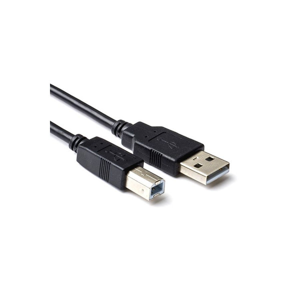 123-3D USB-A till USB-B kabel | 120cm | Svart  DAR00117 - 1