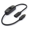 123-3D USB-C kabel med switch för Raspberry Pi 4 DAR00175 - 1