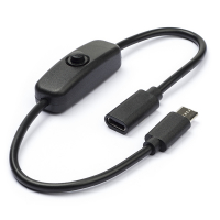 123-3D USB-C kabel med switch för Raspberry Pi 4
