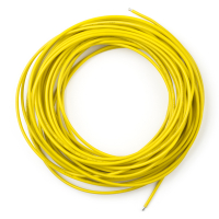 123-3D kabel 1 tråd  0,81 mm² | max 5A | 10m | Gul