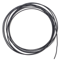123-3D kabel 1 tråd  0,81 mm² | max 5A | 2,5m | Svart